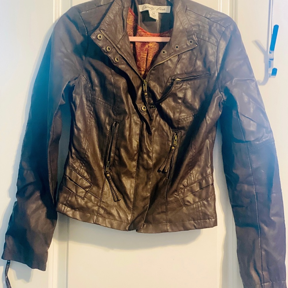Faux leather jacket